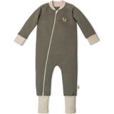 Luna di Cotone 1.0 Tog %100 Organik Pamuklu Uyku Tulumu - Zeytin Yeşili - 2 - 3 Yaş