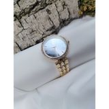 Luna Jewelry Aurora Zirkon Taşlı 316 L Çelik Kadın Saati - Gold