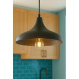 Luna Lighting Apollo Rustik Tekli Avize Sarkıt Salon Mutfak Oturma Odası Lamba - Siyah