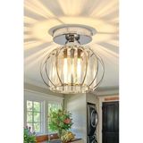 Luna Lighting Bella Luce Model Krom Renk Kaplama Metal Kristal Taşlı Yatak Salon Oturma Odası Plafonyer Avize
