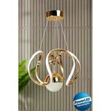 Luna Lighting Clasy Model Gold Kaplama Metal Salon Mutfak Oturma Yatak Odası Modern Led Beyaz Işık Avize