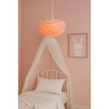 Luna Lighting Flora Model Tüylü Kumaş Modern Estetik Tekli Sarkıt Avize - Pembe
