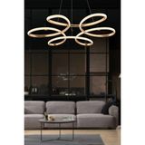 Luna Lighting Ikon Model Hol Antre Mutfak Salon Yatak Çocuk Odası Modern LED Beyaz Işık Avize - Gold