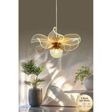 Luna Lighting Kleopatra Model Gold Kaplama 3Renk Metal Salon Mutfak Oturma Yatak Odası Modern Led Sarkıt Avize