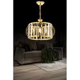 Luna Lighting Luxury Gold 27 Cm Kristal Taşlı Avize