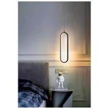 Luna Lighting Piero Model Siyah Renk Metal Salon Mutfak Oturma Yatak Odası Modern Led Sarkıt Avize
