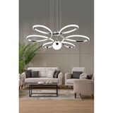 Luna Lighting Suyolu Mutfak Salon Oturma Yatak Odası Modern LED Beyaz Işık Avize - Krom