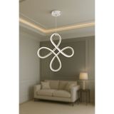 Luna Lighting Yonca Modeli 2025 Collection Salon Mutfak Banyo Yatak Çocuk Odası Modern LED Avize - Beyaz
