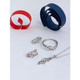 Luna Luster 925 Ayar Gümüş Işıltılı Zarif Tasarım Kadın Set Kadınlar Günü Hediye