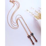 Luna Luster Gümüş Gold Best Friends Arkadaşlık Ok Kadın Kolye Sevgililer Günü Hediye