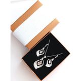 Luna Luster Öğretmenler Günü Hediye Gümüş Set Damla Yaprak Tasarım Kadın Kolye Küpe 2