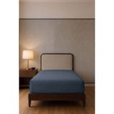 Luna Pamuk Süprem Tek Kişilik Lastikli Çarşaf , 90-100X200 cm + 30 Cm, Navy, 130 Gsm - 90x200