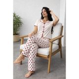 Luna Touch Ekstra Yumuşak Yazlık Kadın Pijama Takımı – Düğmesiz, Kısa Kollu, Büyük Beden Kadın Pijama (S–5XL)