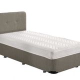 Luna Yatak Baza Başlık Seti 100x200 Cm Tek Kişilik Ortopedik Set Sağlamlaştırılmış Sandıklı Baza