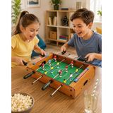 LunaDefano Ahşap Masaüstü Langırt Oyunu 4 Kollu 12 Figürlü Mini Futbol Oyunu Çocuk ve Yetişkin Için Eğlenceli Masa Oyunu