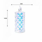 Lunaev 12 Adet LED Candle Lamp Orta Boy - ÇAP:5 cm - Y: 12 cm Pilli LED Mum Mika Kristal Plastik Yak