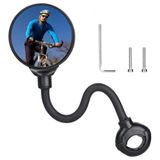 Lunaev 360° Ayarlanabilir Bisiklet Dikiz Aynası – Geniş Açılı Dışbükey Gidon Aynası, Dönebilen Güven