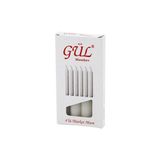 Lunaev 4PCS - İNCE ÇAP=1.6CM - UZUNLUK=12CM BEYAZ KLASİK MARKET MUM