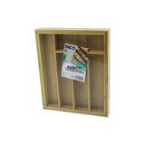 Lunaev 5 BÖLMELİ AHŞAP BAMBU KAŞIKLIK 30X34CM