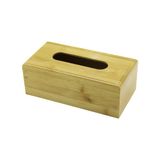 Lunaev Ahşap - Bambu Peçetelik Kutu 11.6 X 22.8 cm Alt Kapaklı = Kayar Kanallı - Aç-Kapa