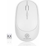 Lunaev Beyaz Renkli Ergonomik Sessiz Kablosuz Mouse – USB Alıcılı, Ofis ve Oyun İçin Konforlu Bilgisayar Faresi MS6310 (4490)