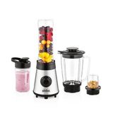 Lunaev BUZ KIRICI - KAHVE ÖĞÜTÜCÜ HAZNELİ - ŞİŞELİ ÇOK AMAÇLI SMOOTHIE BLENDER 800ML - 500W SHB-3190