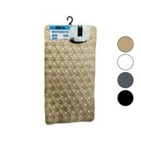 Lunaev DİKDÖRTGEN - PLASTİK KABARTMA ÇİÇEK DESEN- RENKLİ 92PCS VANTUZ KAYDIRMAZ BANYO- KÜVET PASPAS 36X67CM