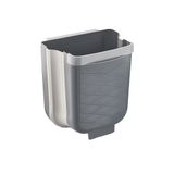 Lunaev GRİ KATLANABİLİR MUTFAK ÇÖP KOVASI 6LT
