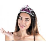 Lunaev Gümüş Renk Prenses Yazılı Parti Tacı 60 cm