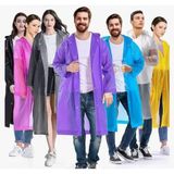 Lunaev Kadın Erkek Yağmurluk Kapüşonlu Çıtçıtlı EVA Raincoat İş Yağmurluğu Ve Montu