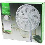 Lunaev Kiwi KFAN-7627 41CM 50W Ev Tipi Ayaklı Vantilatör 3-Kademe Hız 9-Pls.kanat Sigortalı Sessiz Motor Yükseklik: 125CM