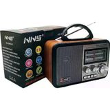 Lunaev NNS NS-8897 Orta Boy Retro, Nostaljik, Ahşap Tasarım Radyo (4490)