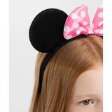 Lunaev Pembe Fiyonklu Minnie Mouse Tacı Mini Kulak Parti Taçları
