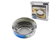 Lunaev Raund Strainer 6PCS Metal Un Elek Seti 15-17.5-19-20.5-24-27 cm Un Eleği
