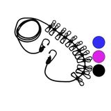 Lunaev Renkli Lastik 12PCS Metal Mandallı Çamaşır İpi
