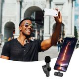 Lunaev Type C Uyumlu İphone Dönüştürücülü Kablosuz Yaka Mikrofonu Android ve İphone Uyumlu Mini Mikrofon