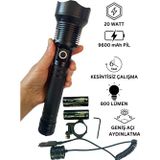Lunaev Wison WS-5412 Tüfek Feneri, Geniş Açı Avcı El Feneri 20 Watt (4490)