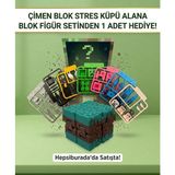 LunaLab3D Stres Küpü Çim - Sonsuz Küp, Eğlenceli ve Taşınabilir Fidget Oyuncağı, Özel Seri, Oyun Karakteri