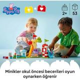 Lunapark 10453-2 Yaş Ve Üzeri Kız Ve Erkek Çocuklar İçin Dönme Dolap, Kaydırak, Meyve Suyu Barı Ve Köpek Ve Kedi Dahil 3 Figür İçeren Yar