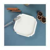 Lunar 18 cm Kare Renkli Porselen Servis Tabağı - Çok Renkli