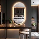 Lunare Günışığı Led'li Lazer Kumlamalı Lavabo & Banyo Aynası (Dokunmatik Sensörlü) - 90 x 50 - Gün Işığı