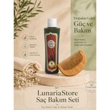 lunariastore saç bakım seti – 16 yağ ıçeren gençay saç bakım yağı (100 ml) ve ahşap tarak