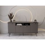 Lunaris Konsol 180 cm %100 Mdf Lake Ahşap Ayaklı - Gri
