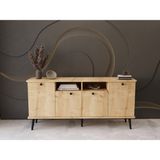 Lunaris Konsol 180 cm %100 Mdf Lake Ahşap Ayaklı - Safir Meşe