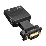 Lunatic 0145 Vga To Hdmi Çevirici Dönüştürücü Laptop Tv Monitör Adaptör Kablosu VGA çıkışını HDTV'ye dönüştürmenizi sağlar.