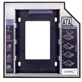Lunatic 1647 9,5 mm 2,5 inç SSD HDD Sabit Disk İçin Sürücü Sata 3 (Dizüstü Bilgisayar) Sabit Sürücü Çerçevesi SSD veya SATA Diskinizi Harddisk Yuvasına Takıp, Bu Cihaz da DVD/CD okuyucusuna Takılır