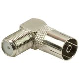 Lunatic 18066 F Konnektör Dişi/60 Ohm Dişi L Tip Çevirici