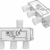 Lunatic 1948 Uydu Splitter 3 Lü Kablo Tv Rg6 Anten Çoklayıcı Dağıtıcı 3D HD SD Yayınları Destekler 1080P Destekli Yüksek Kalite Saf Bakır İç Malzemeden Üretilmiştir Parazitleri Önleyici Özellik