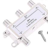 Lunatic 2048 Uydu 4'lü Splitter Kablo Tv Rg6 Anten Çanak Çoklayıcı Dağıtıcı 3D HD SD Yayınları Destekler Yüksek Kalite Saf Bakır İç Malzemeden Üretilmiştir Parazitleri Önleyici Özelliğe Sahiptir