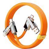 Lunatic 2060 Usb To Type C Hızlı Şarj Data Kablosu Çevirici Dönüştürücü Adaptör 180° Döner 120W / 6A Süper Hızlı Şarj (2 Metre 2060)